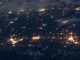 Nasa image of a city from above at night