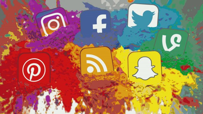 “Social Media Icons Color Splash Montage” by Blogtrepreneur is licensed under CC BY 2.0