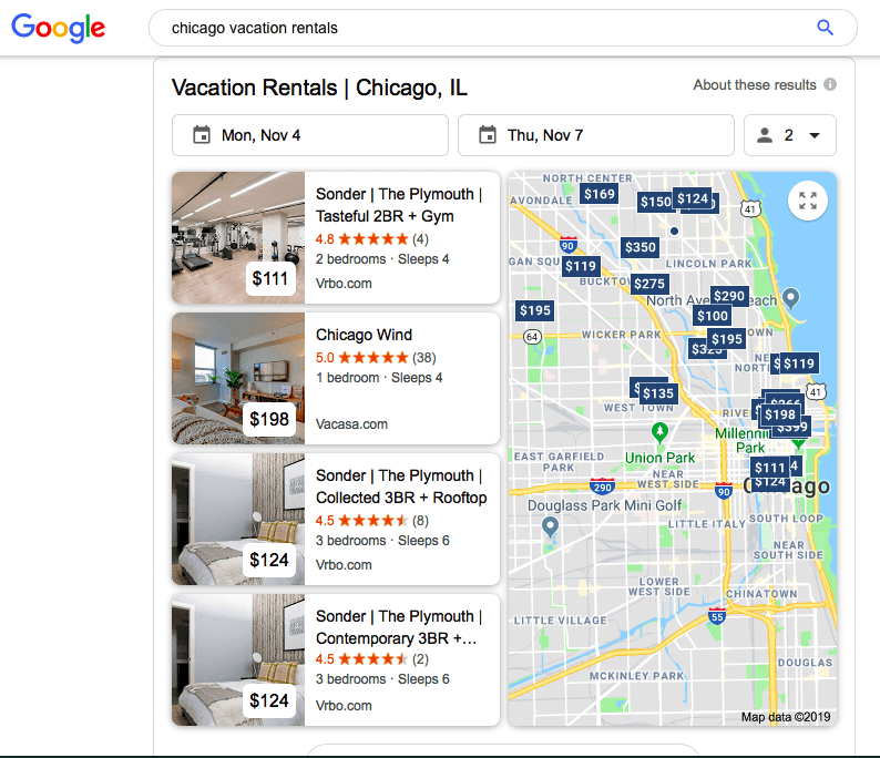 Google’s Travel Gains Levy Pain at TripAdvisor and Expedia.